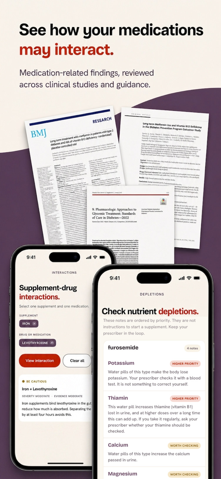See how your medications may interact. Findings reviewed across clinical studies and guidance