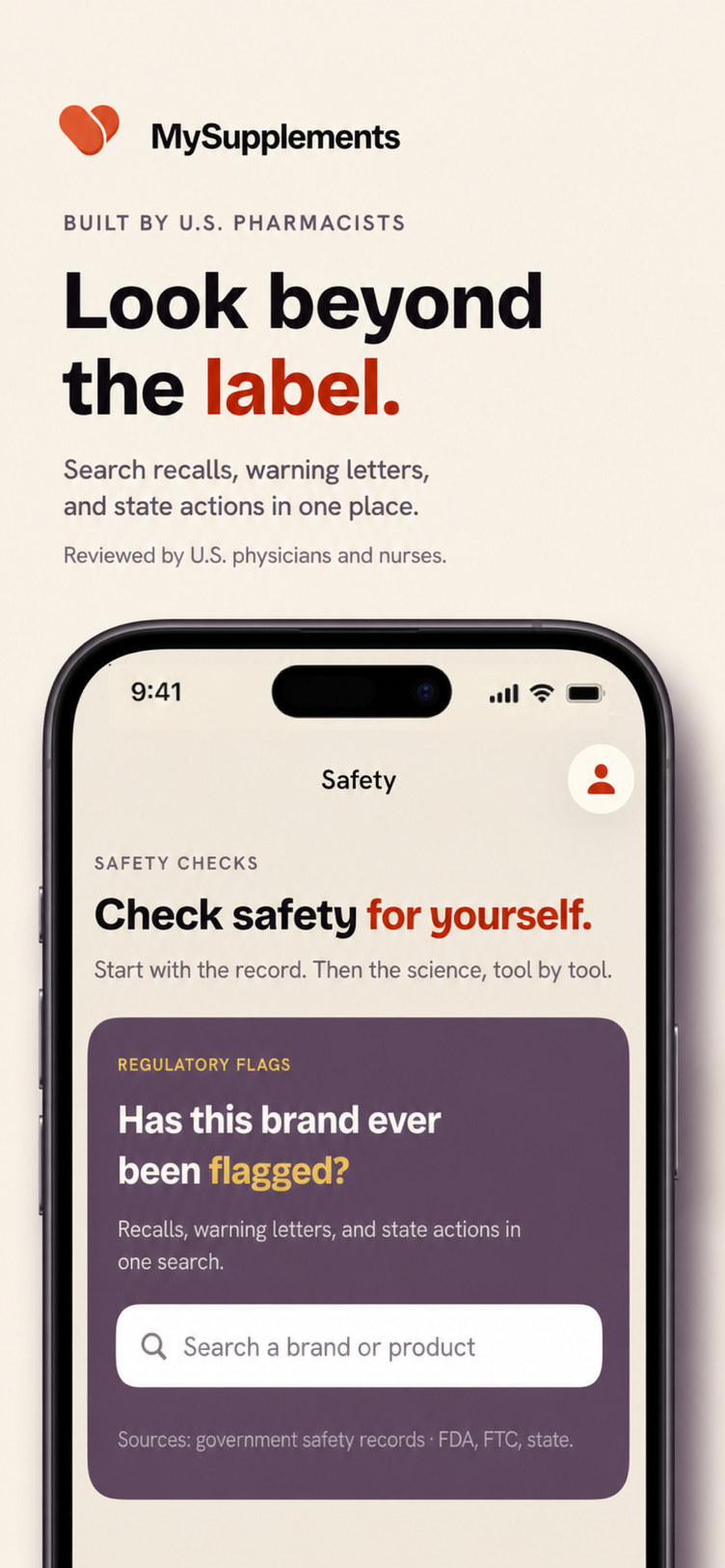 Look beyond the label. Search recalls, warning letters and state actions in one place